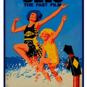 Selo The Fast Film, Vintage Advertising Poster For Photography Film, Seaside Poster