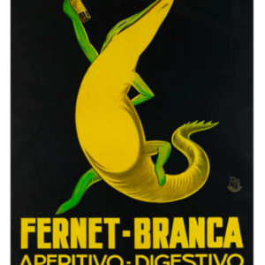 Fernet Branca Lizard poster