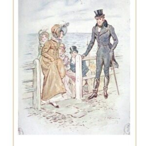 Vintage Print Jane Austen, Romantic Georgian, Colonial Print From Persuasion, Bookish Acadamia Art Poster Book Lover's Gift