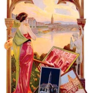 Vintage French Travel Poster, Toulouse