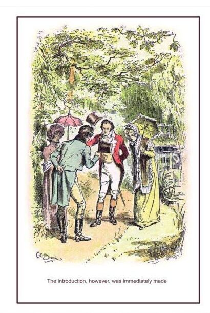 Vintage Pride & Prejudice book poster