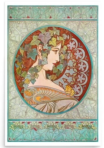 Alphonse Mucha Le lierre poster