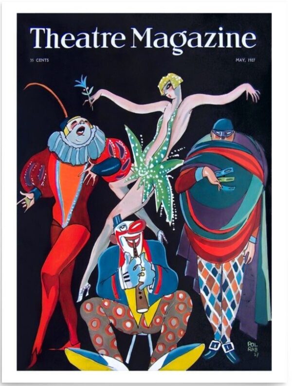 Vintage Theatre Magazine cover poster