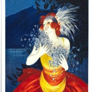 Vintage French travel poster, Aix-les-bains travel poster print