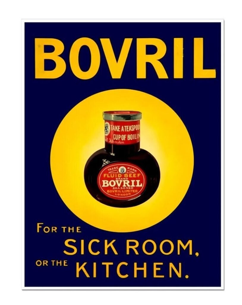 Bovril Food Advert Poster Print, Historic British Food & Drink Ad, Retro Kitchen Gift