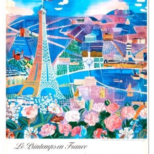 Vintage Paris Poster, Paris in Spring