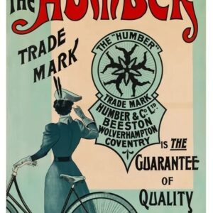 Vintage cycling poster, Humber cycles poster