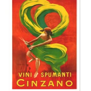Cinzano Vini Spumanti Poster, Vintage Italian Drink Advertising Poster Print, Alcohol Poster, Kitchen Bar Print
