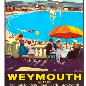 Vintage British Travel poster, Vintage Railway poster