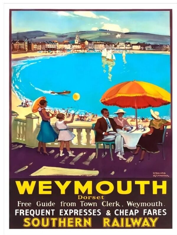 Vintage British Travel poster, Vintage Railway poster