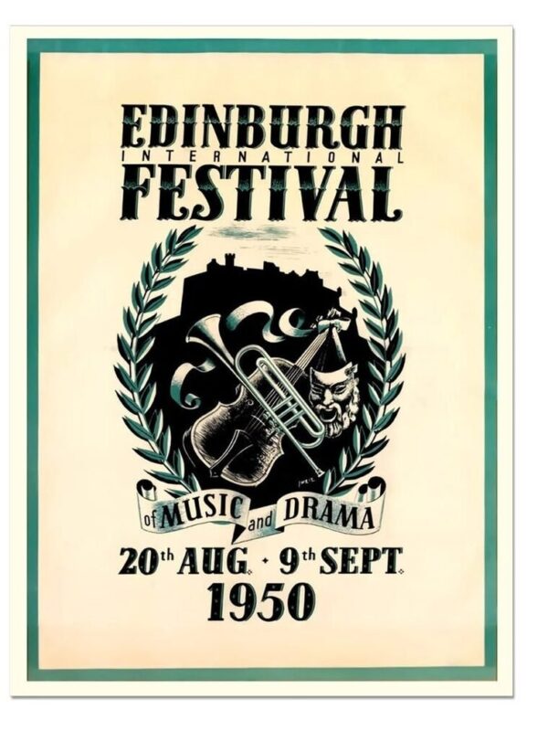 Vintage Edinburgh Festival Poster