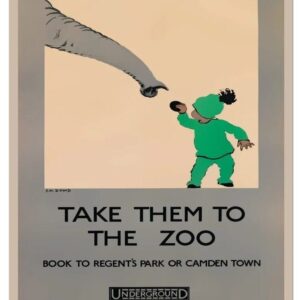 Vintage London Underground travel poster