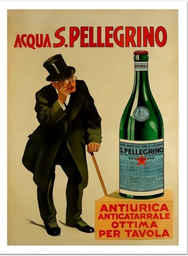 Vintage San Pellegrino poster