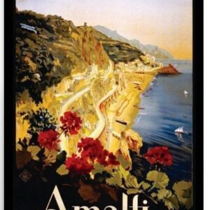 Vintage Italian ENIT travel poster, Amalfi