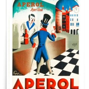 Aperol Drinks poster, vintage Aperol poster print