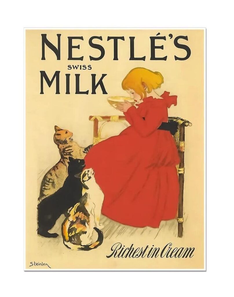 Milk Poster, Food & Drink Ad, Milk Poster, Retro Kitchen Gift Poster, Retro Food Ad