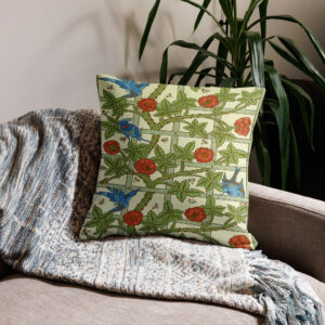 William Morris Blue Bird Print Premium Cushion Cover - Pillow Case