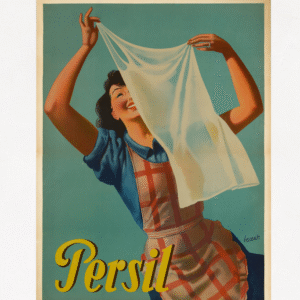 Persil soap powder poster ad, vintage Persil soap advert Gino Boccasile