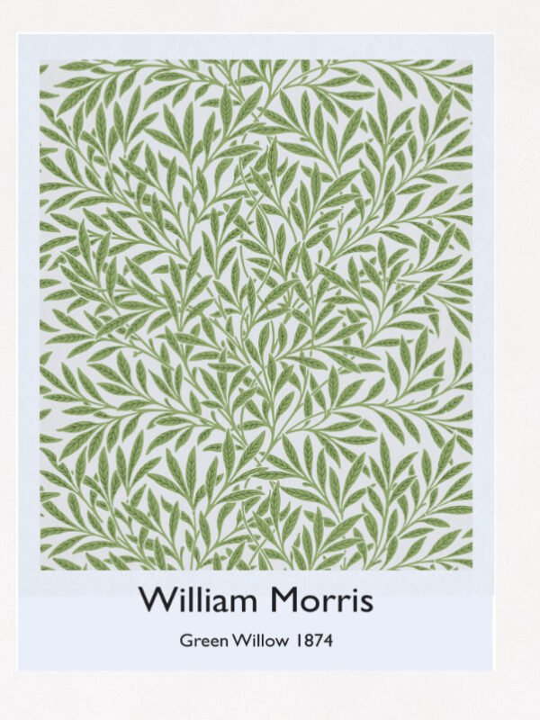 Willow Print In Green, A Classic Design Inspired by William Morris