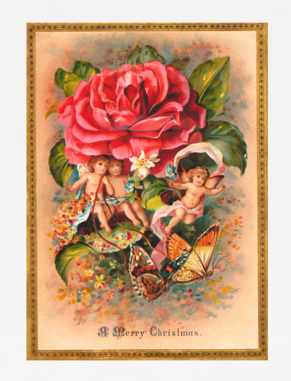 Vintage Victorian Christmas card