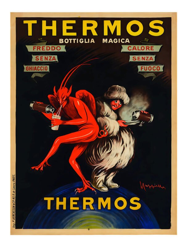 Vintage Thermos Ad Poster Print
