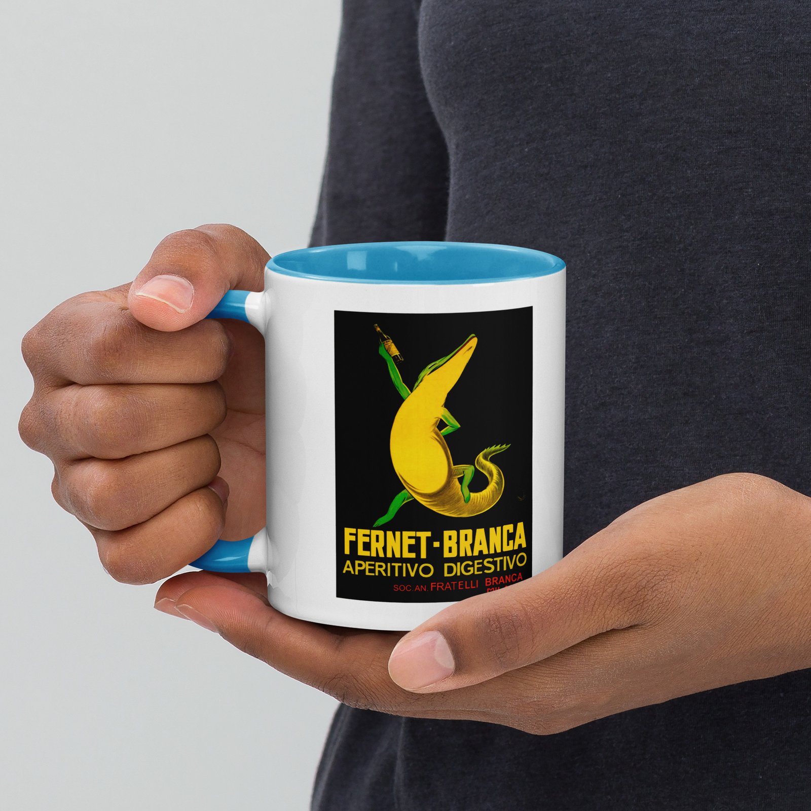 Fernet-Branca Lizard Mug with Coloured Inside - Image 18
