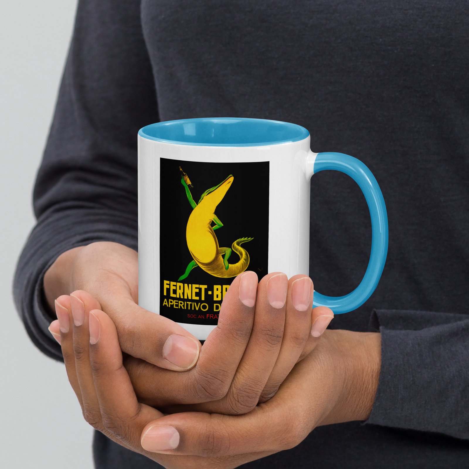 Fernet-Branca Lizard Mug with Coloured Inside - Image 17