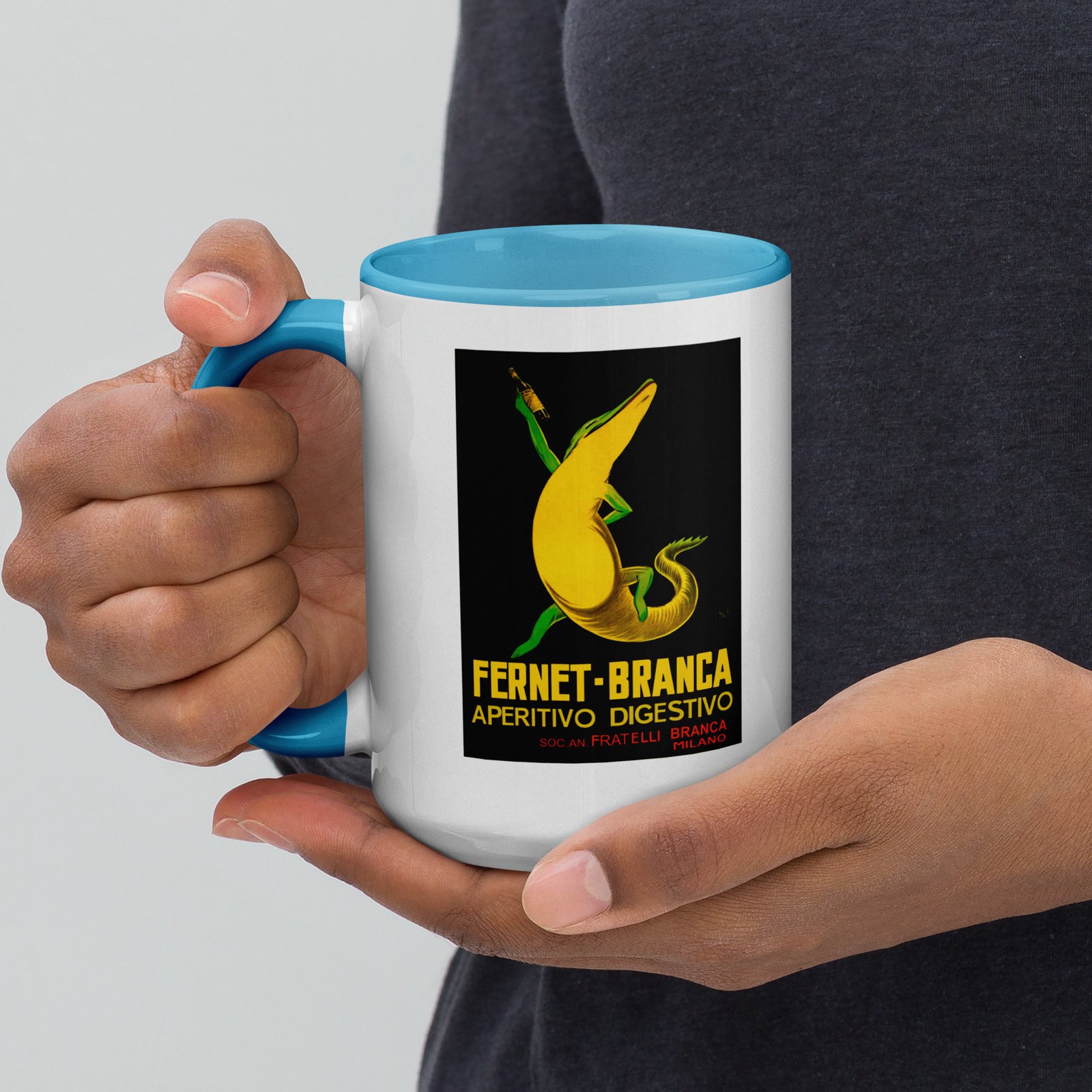 Fernet-Branca Lizard Mug with Coloured Inside - Image 20
