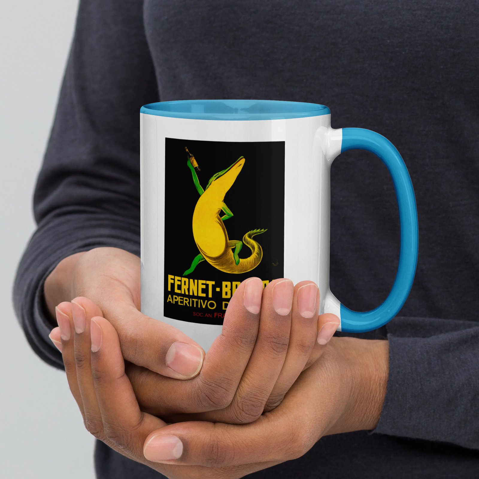 Fernet-Branca Lizard Mug with Coloured Inside - Image 19