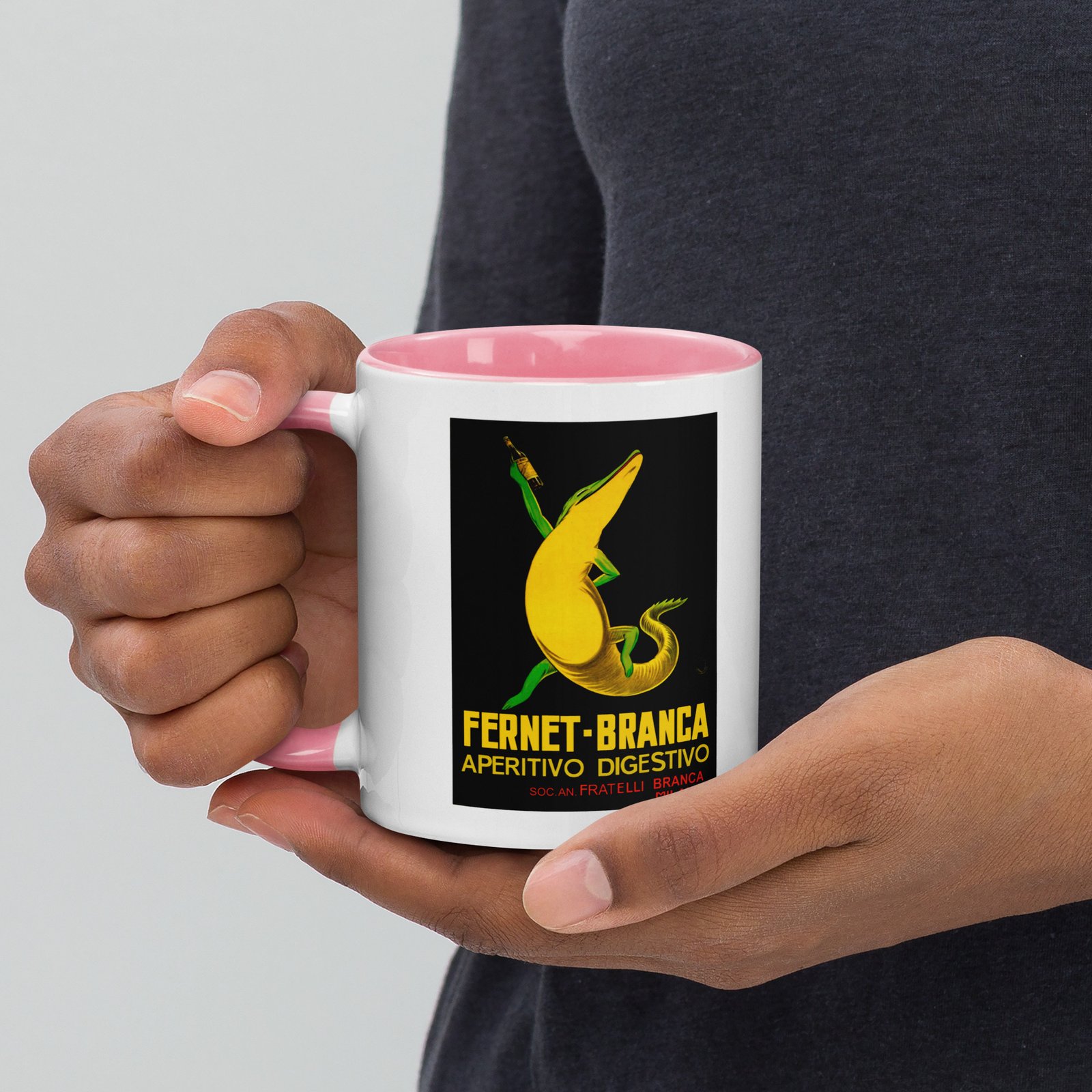 Fernet-Branca Lizard Mug with Coloured Inside - Image 22