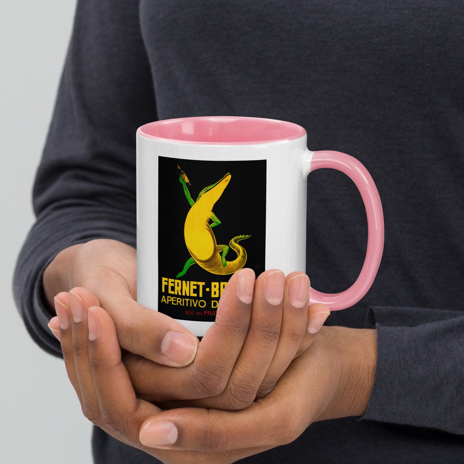 Fernet-Branca Lizard Mug with Coloured Inside - Image 21