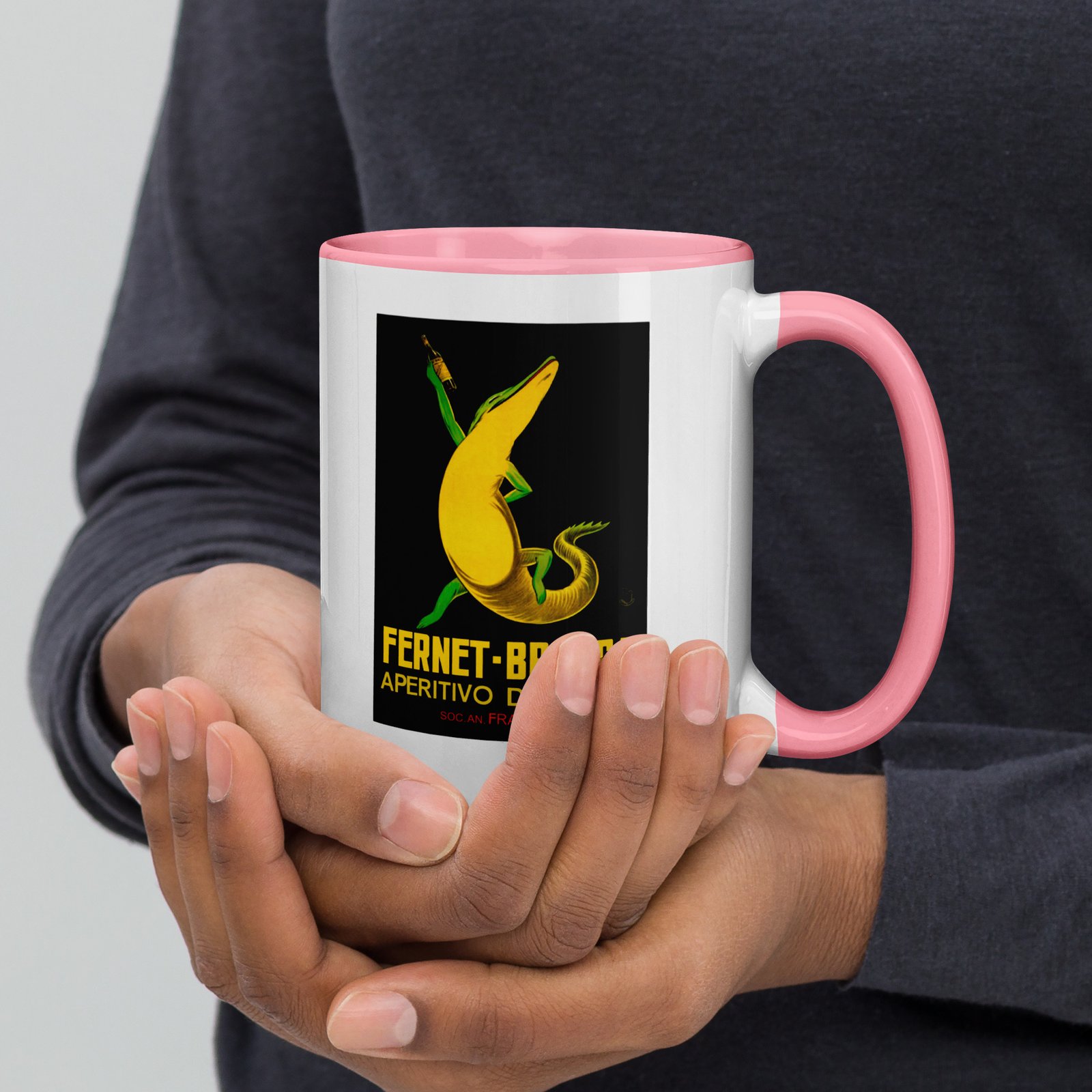 Fernet-Branca Lizard Mug with Coloured Inside - Image 23