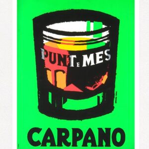 Punt E Mes Bicchiere vintage Italian drinks poster, Armando Testa 960