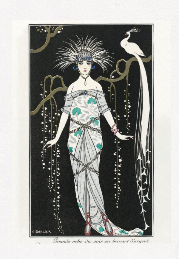 Vintage fashion poster, vintage French Fashion, Art nouveau fashion poster, Art nouveau Parisian fashion
