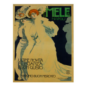Mele Napoli Fashion Poster by Marcello Dudovich - 1907