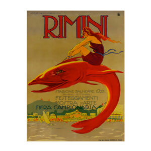 Rimini poster, Rimini Trade Failr Dudovich 1922 — new reproduction