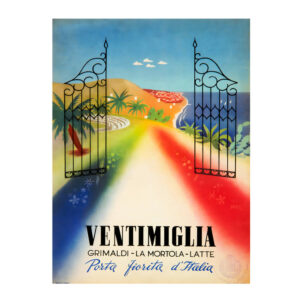 Ventimiglia travel poster Mario Puppo after1930-1947