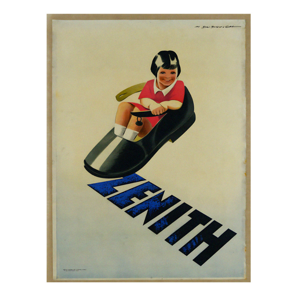 Zenith Childrens Shoes Marcello Dudovich 1933