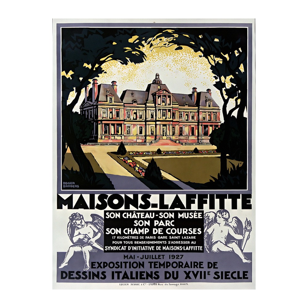 Maisons-Lafitte 1927 vintage French horse racing poster