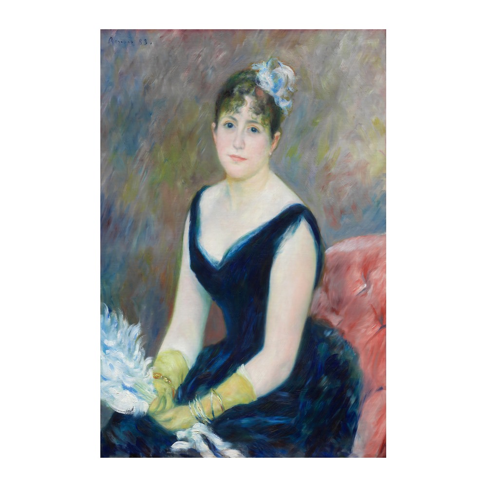 Madame Léon Clapisson vintage portrait fine art print by Pierre-Auguste Renoir 1883