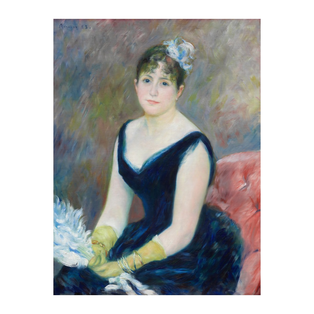 Madame Léon Clapisson vintage portrait fine art print by Pierre-Auguste Renoir 1883