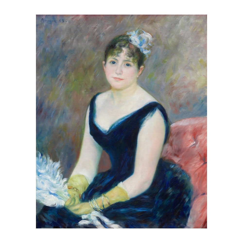 Madame Léon Clapisson vintage portrait fine art print by Pierre-Auguste Renoir 1883