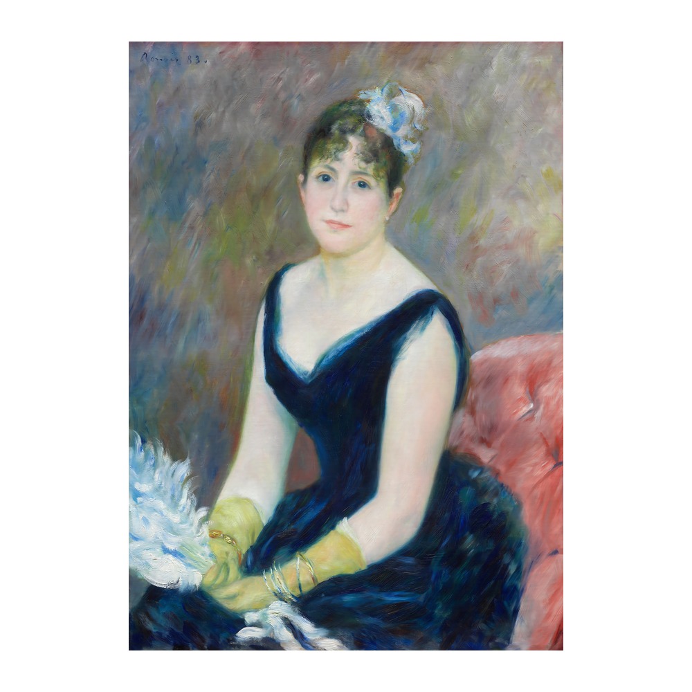 Madame Léon Clapisson vintage portrait fine art print by Pierre-Auguste Renoir 1883