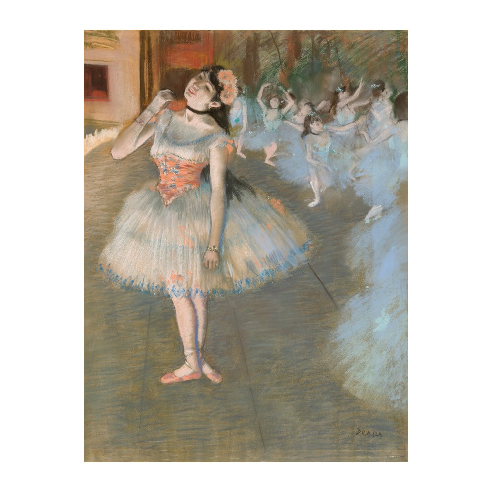 The Star ballet dancer vintage fine art print by Edgar Degas 1879-81