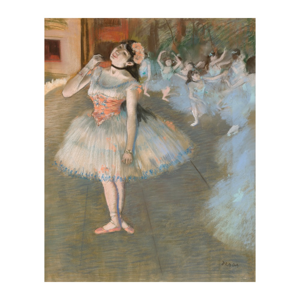 The Star ballet dancer vintage fine art print by Edgar Degas 1879-81
