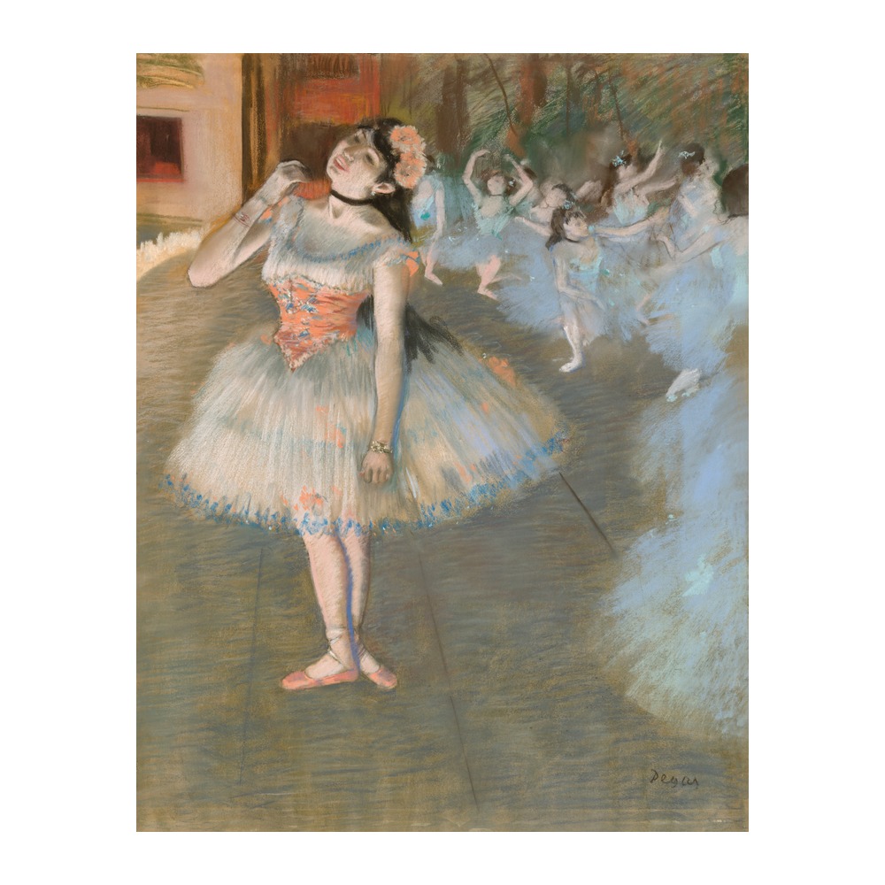 The Star ballet dancer vintage fine art print by Edgar Degas 1879-81