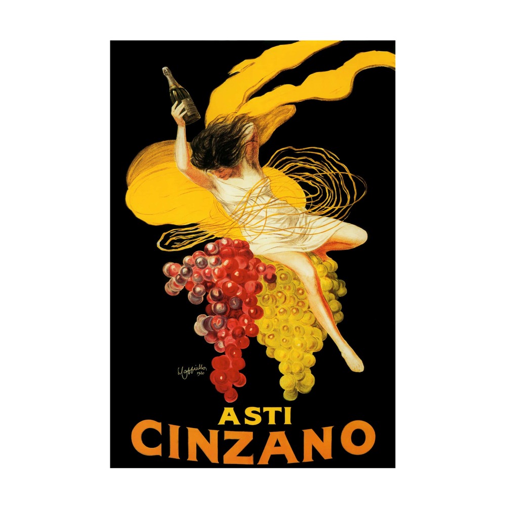 Asti Cinzano Poster by Leonetto Cappiello (1920) - new reproduction fine art print mock