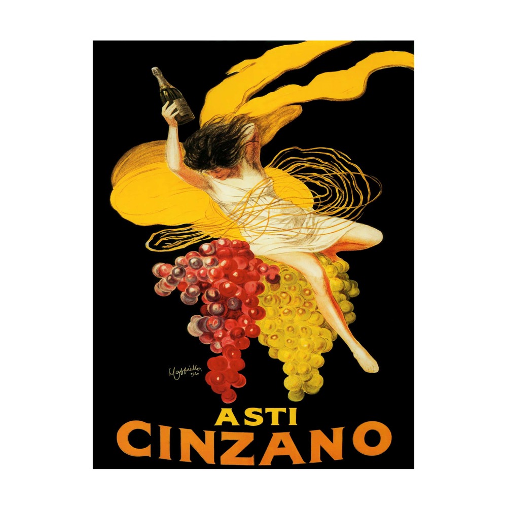 Asti Cinzano Poster by Leonetto Cappiello (1920) - new reproduction fine art print mock