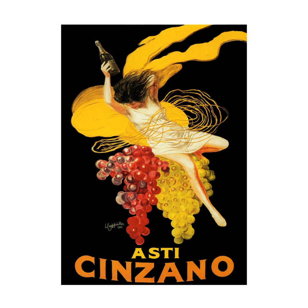 Asti Cinzano Poster by Leonetto Cappiello (1920) - new reproduction fine art print mock