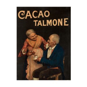 Cacao Talmone Poster by Oschner (c. 1900) - new reproduction fine art print mock